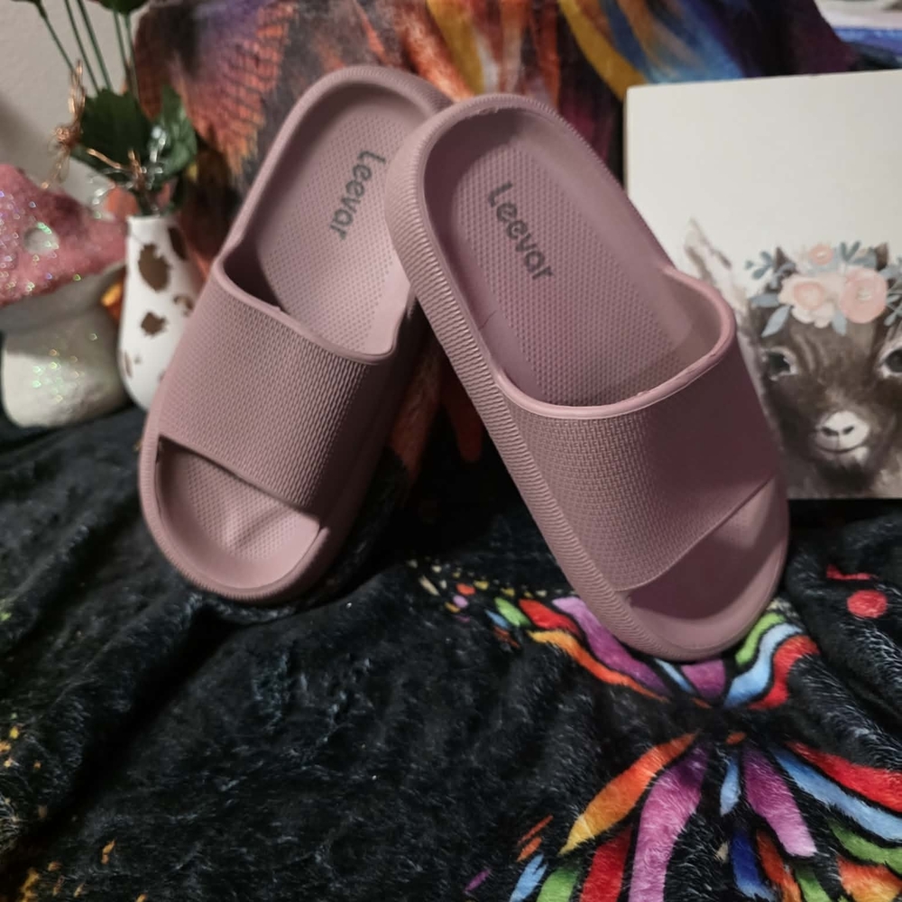 Girls  Pink Slide Slippers